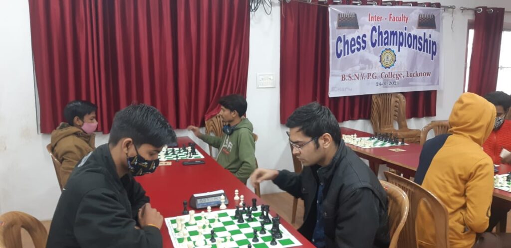 चेस चैंपियनशिप: छात्रा भारती यादव ने छात्र जीतेन्द्र सिंह को परास्त कर 4 अंको के साथ बढ़त बनायीं