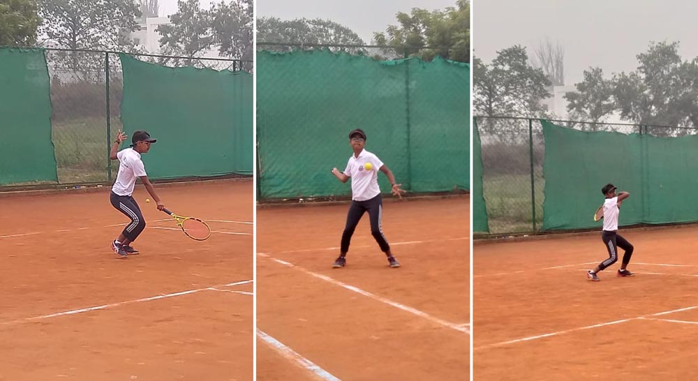 आइटा टेनिस अंडर-12 में खिलाड़ियों ने दिखाया दम, मध्यप्रदेश की नव्या ने यूपी की परिग्या को 9-3 से दी मात