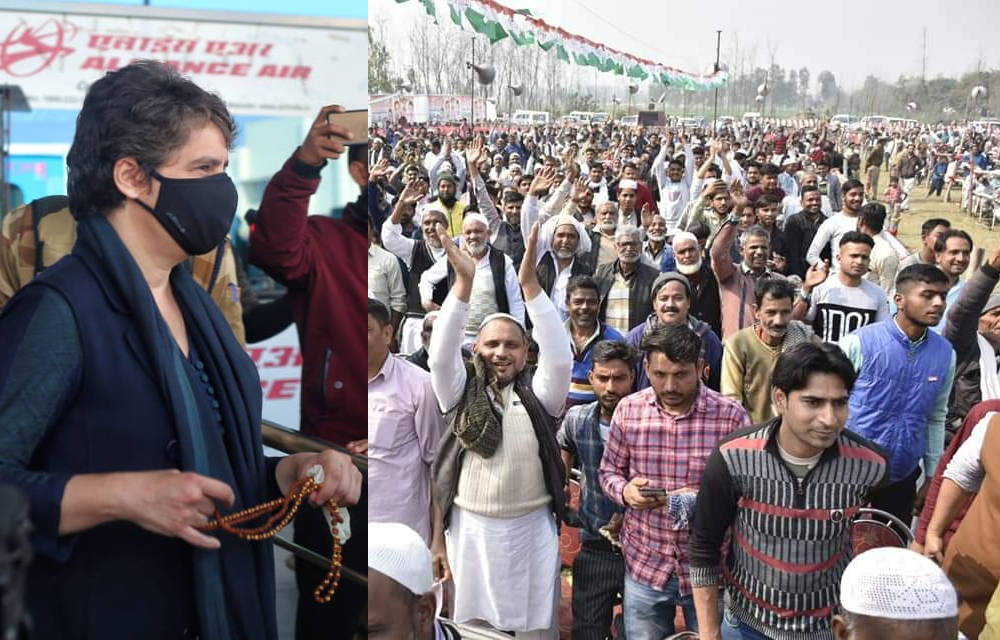 किसानों को आतंकवादी और राष्ट्रद्रोही कहने वाले भारतीय संस्कृति का कर रहे अपमान: प्रियंका गांधी