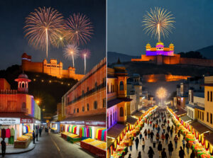 Jaipur: The glow of the Pink City.