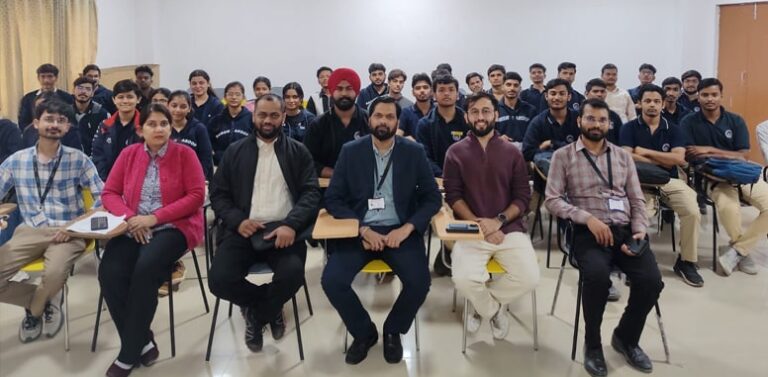 Aditya Vikram Singh delivered an inspiring guest lecture at SRMU.