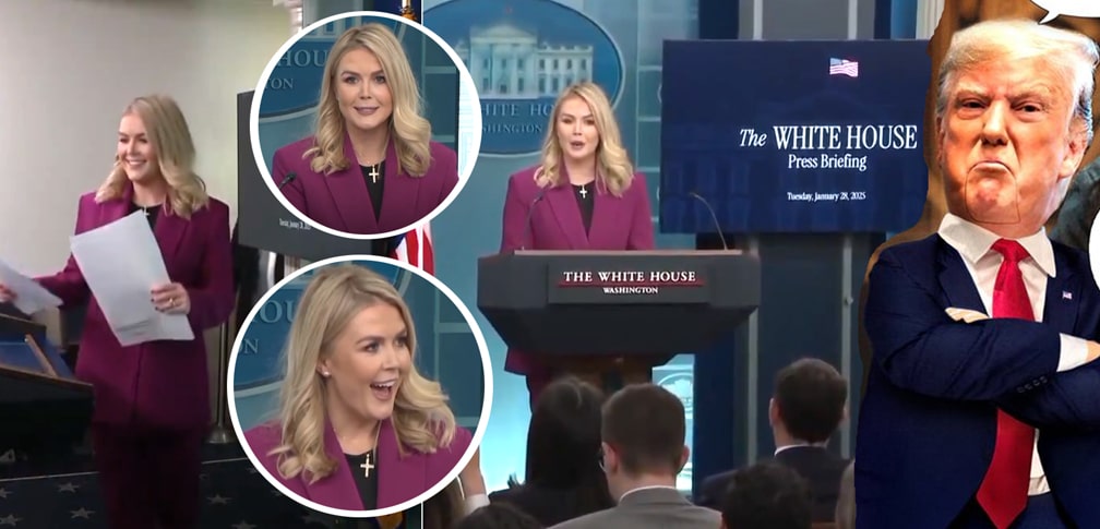 TRUMP ON KAROLINE LEAVITT