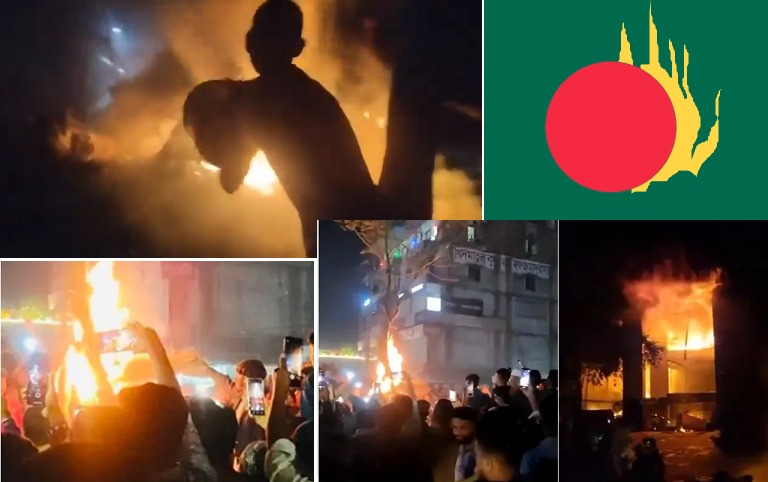 बांग्लादेश में हिंसा और अराजकता: पत्रकारों की जान खतरे में, चुनाव पर संकट Violence and chaos in Bangladesh: Journalists' lives at risk, elections in jeopardy.