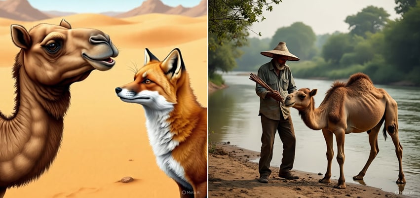 The cunning of the camel and the jackal