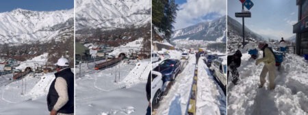 North India faces a double whammy of weather: heavy rains in Uttar Pradesh and 2-3 feet of snow in the mountains!