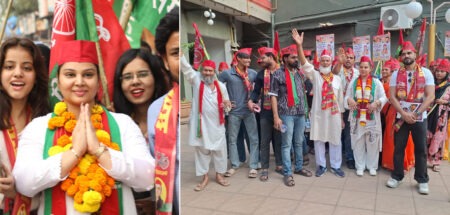 Samajwadi Party candidate Firdous Bano (Zara Khan) is reaching out to every household through her foot march