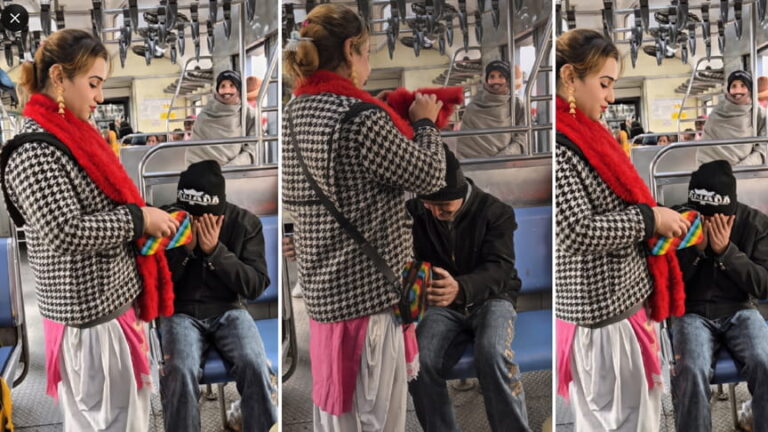 An example of humanity on a train: A transgender person gave money to a hungry and sad boy; the heartwarming story is going viral.