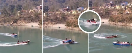 A horrific accident unfolded like a movie scene: one boat collided with another, and tourists fell into the water!
