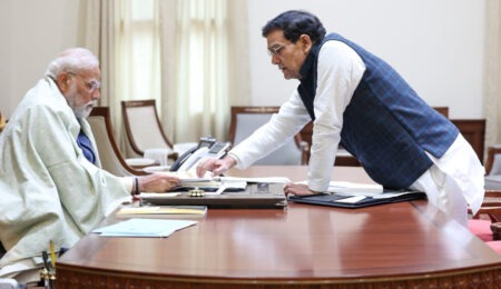 A.K. Sharma met with PM Modi and described the 2026 budget as a "strong foundation for a developed India."