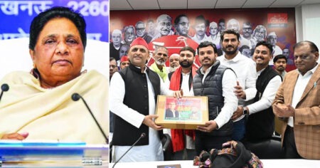 Movement in UP politics: Mayawati gets bungalow in Delhi, Akhilesh attacks BJP!