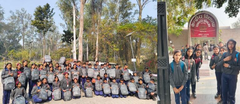 लखनऊ के स्कूली बच्चे प्रकृति की कक्षा में प्रवासी पक्षियों से मिले, वॉच टॉवर पर चढ़े - पर्यावरण संरक्षण का सबक सीखा!