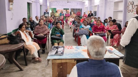 UP teachers launch a strong protest against the mandatory TET! #campaign hashtag launched on X