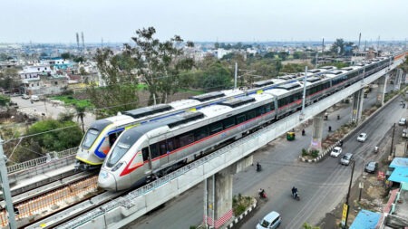 दिल्ली-मेरठ का सफर अब हवाई जहाज जैसा! PM मोदी 22 फरवरी को करेंगे ‘नमो भारत’ RRTS का पूरा उद्घाटन Delhi-Meerut travel now feels like an airplane! PM Modi to fully inaugurate the 'Namo Bharat' RRTS on February 22nd