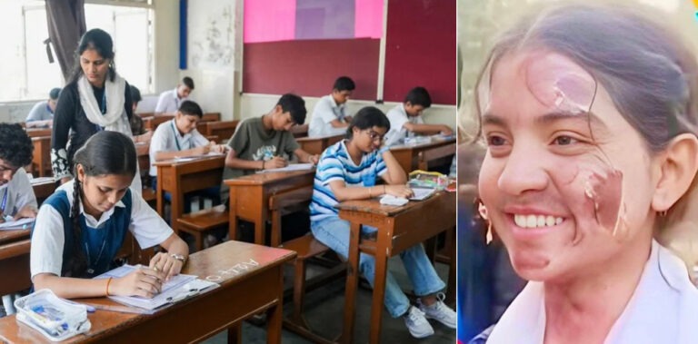 Despite the accident, the student took the exam! "Will crying stop the exam?" People saluted her!