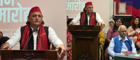 The government will change through votes cast at the booths; the mentality of 'crying like girls' must be changed: Akhilesh Yadav.