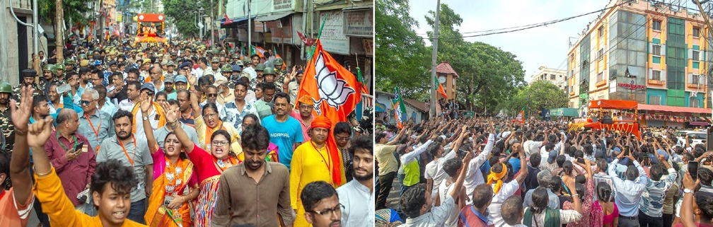 A big announcement of a "TMC-free Bengal"! Yogi Adityanath said: Now is the right time to uproot the TMC, which is obstructing the path of development.