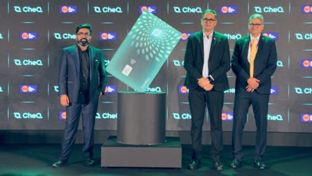 CheQ–AU Launches LED Credit Card! The Card Lights Up with a Tap, Providing Visual Confirmation Without a Battery.