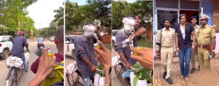 Dangerous Prank Spray Used on Elderly Cyclist... Sprayed Until He Fell; Police Take Strict Action