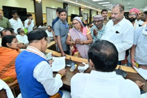 Deputy Chief Minister Keshav Prasad Maurya holds 'Janata Darshan' in Prayagraj; issues directives for the swift resolution of public grievances.