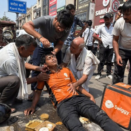 Hopes Scattered on Scorching Roads: A delivery boy collapsing in the blistering heat is not merely an accident—it is a stark reality of our lives!