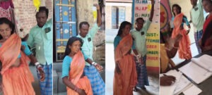 Ill and hooked up to an IV drip, an Anganwadi worker was forced to report for duty, walking on trembling legs while leaning on her husband for support.