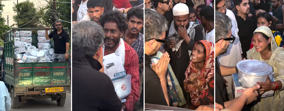 Lucknow Slum Fire: Angels Descend to the Streets—The Fire Consumed the Huts, But Humanity Warmed the Hearts.