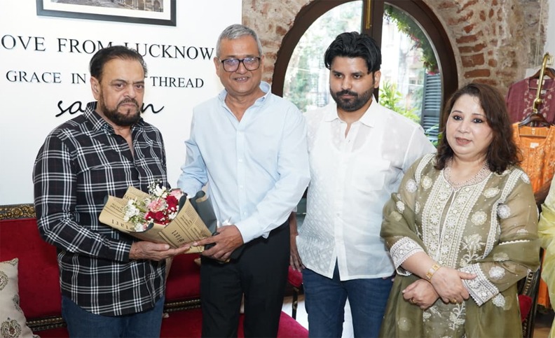 Lucknow's Chikankari Takes Mumbai by Storm—Grand Launch of 'Saman' in Colaba!