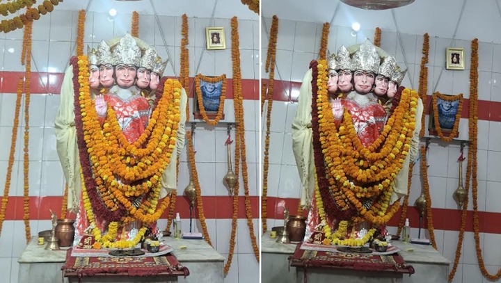 Sankat Haran Panchmukhi Hanuman Temple Foundation Day: Bhajans Resound Amidst Sundarkand Recitation; Community Feast (Bhandara) Held.