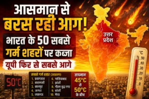 Fire rains from the sky! India's 50 hottest cities are ranked, with Uttar Pradesh leading again.