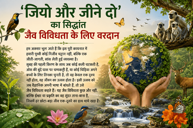 ‘जियो और जीने दो’ का सिद्धांत जैव विविधता के लिए वरदान