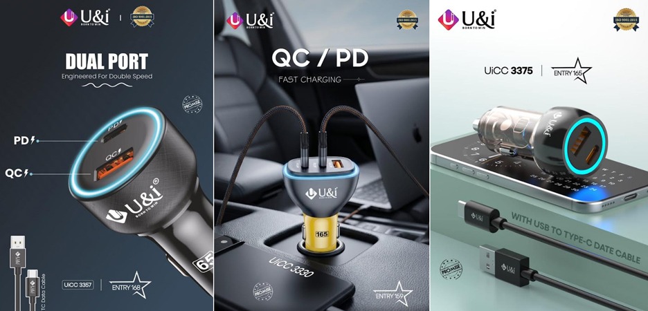U&i Expands Entry Star Series with the Launch of Premium ANC Neckband, High-Capacity Powerbank, and Ultra-Fast Car Chargers