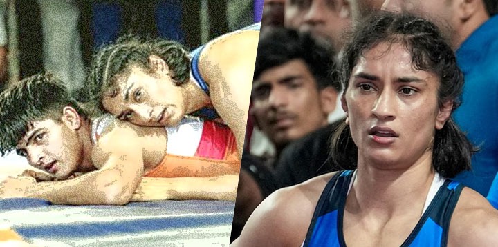 विनेश फोगाट का एशियाड 2026 सपना टूटा! सेमीफाइनल में मीनाक्षी ने दी मात Vinesh Phogat's 2026 Asian Games Dream Shattered! Meenakshi Defeats Her in Semifinals.