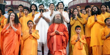 Blessings of Saints on the Banks of the Ganges: ‘Krishnavataram’ Team Receives Divine Energy