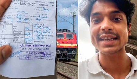 Dispute over platform ticket expiry at the station: Train delayed, passenger fined!