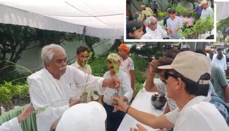 Free distribution of over one lakh saplings on Environment Day!