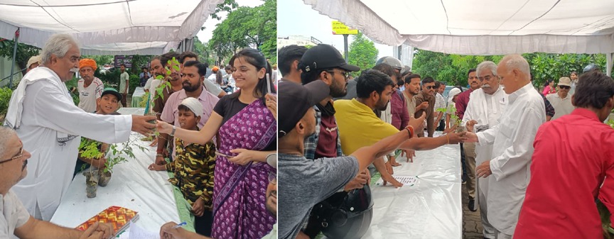 Free distribution of over one lakh saplings on Environment Day!