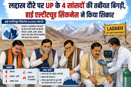 Health of 4 UP MPs deteriorates during Ladakh visit; Lalganj MP admitted to AIIMS; Afzal Ansari put on oxygen support.