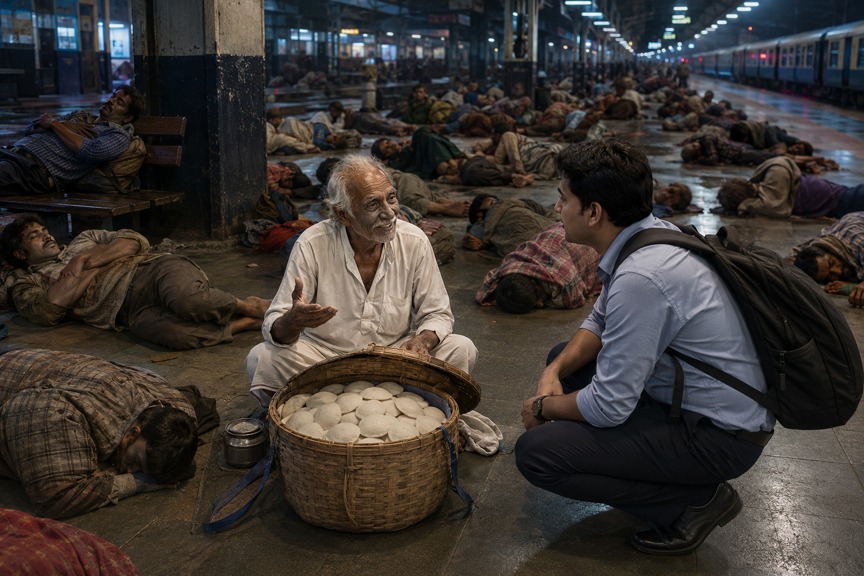 Idli. For just one rupee—not a bad deal!