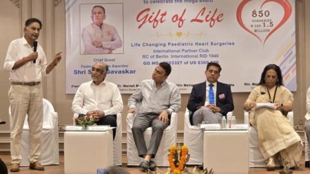 Sunil Gavaskar brought time to a standstill, as the heartbeats of 850 children became the rhythm of celebration.