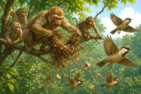 The wise bird's efforts were of no avail against the foolish monkeys.