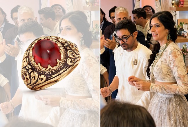 आमिर-गौरी की शाही प्रेम कहानी: दुर्लभ रूबी रिंग बनी प्यार की सबसे चमकदार निशानी Aamir Khan Gifts Gauri Spratt a Rare Madagascar Ruby Ring