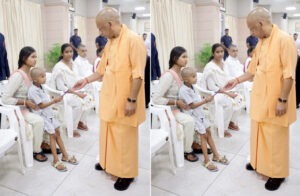 Yogi's 'Janta Darshan': Listened to grievances, issued instructions, and distributed toffees to children.
