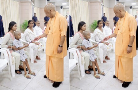 Yogi's 'Janta Darshan': Listened to grievances, issued instructions, and distributed toffees to children.