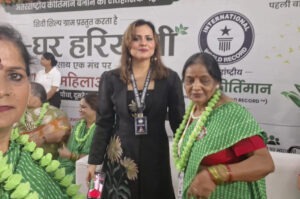 2378 women set a world record by dancing together to Sawan songs.
