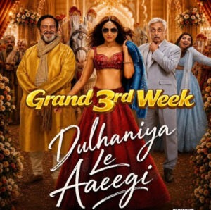 ‘Dulhania Le Jayegi’ enters its third week; holds its ground on screens despite competition from Hollywood films.