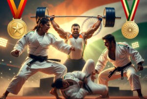 India's Glorious Performance: Historic 'Golden Double' and Silver in Judo; Lovpreet Wins Silver in Weightlifting