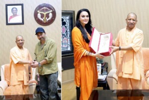Sunny Deol and Preity Zinta met CM Yogi.