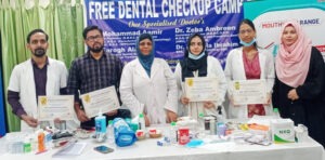 Tribute meeting and free dental camp on Dr. Kalam's death anniversary.
