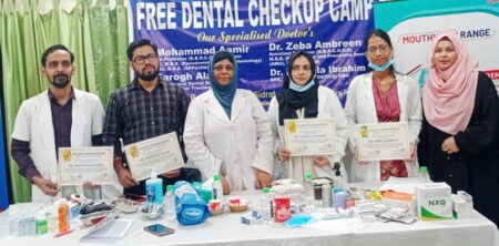 डॉ. कलाम की पुण्यतिथि पर श्रद्धांजलि सभा और निःशुल्क डेंटल कैंप Tribute meeting and free dental camp on Dr. Kalam's death anniversary.