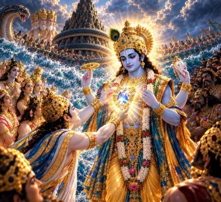 The supreme Parivartini Ekadashi, which bestows merit, heaven, and liberation, and destroys sins.